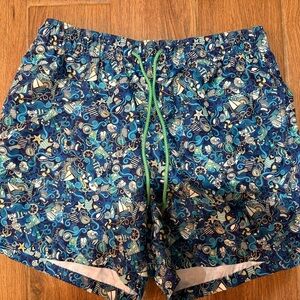 Le club Blue Patterned Swim Shorts /men’s large